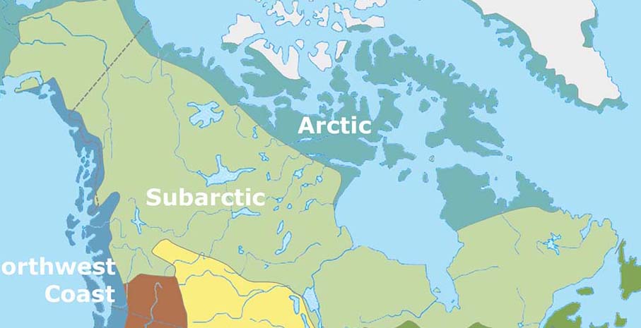 Subarctic Region Map